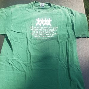 Vintage 90s Mens Comic T-shirt XL (Green)